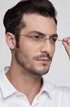 Titanium Super light Rimless eyeglasses GJ123