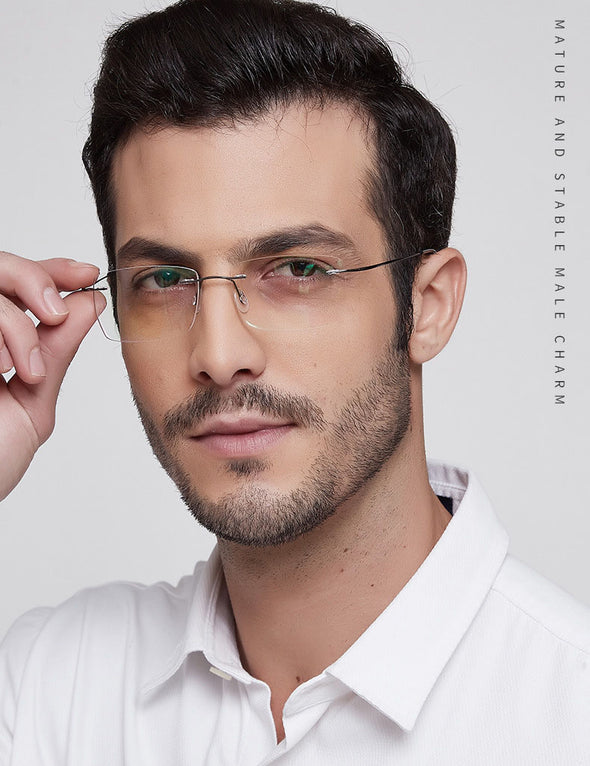 Titanium Super light Rimless eyeglasses GJ123
