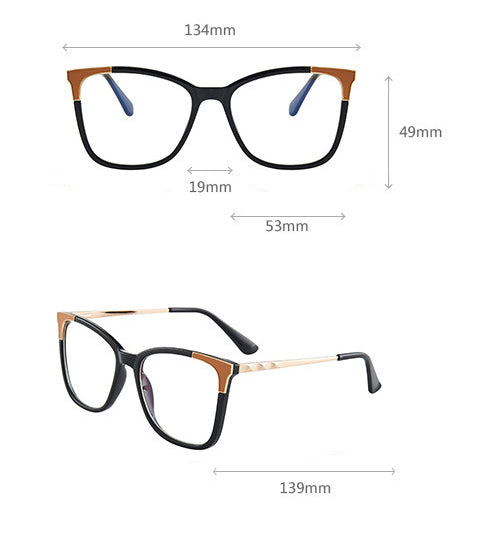 Big frame Cat Eye eyeglasses GJ126